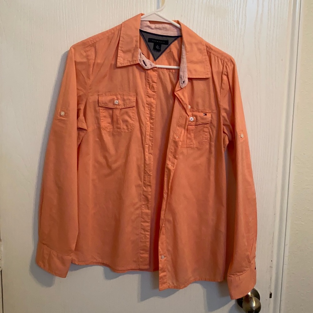 Pink Tommy Hilfiger Button Down